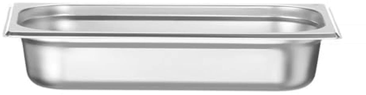 Gastronorm container van roestvrij staal, temperatuurbestendig van -40° tot 300°C, ideaal voor ovens en koelkasten, 1,5L, GN 1/3, 325x176x(H)40mm