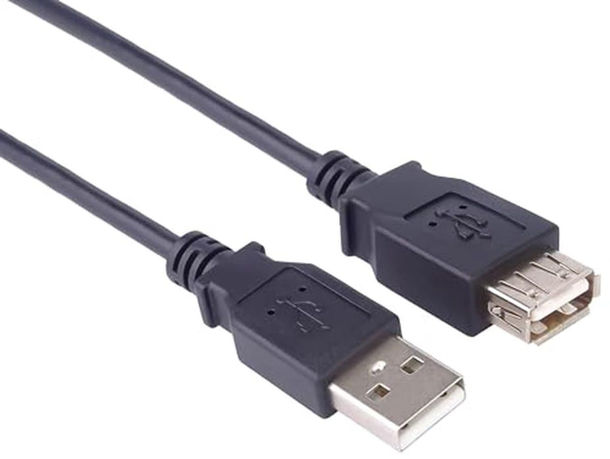 USB 2.0 Verlengkabel 0,5 m - High Speed Datakabel tot 480 Mbit/s, Oplaadkabel