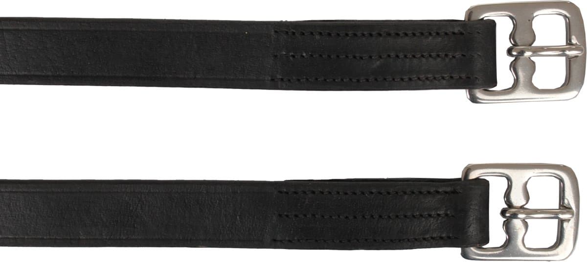 Horka Beugelriemen  - Black-silver - 145 Cm