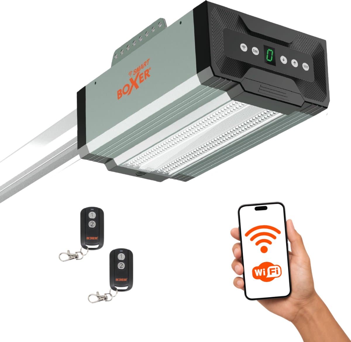 Boxer 4000 premium® Wi-Fi garagedeuropener incl. 2 afstandsbedieningen 800N