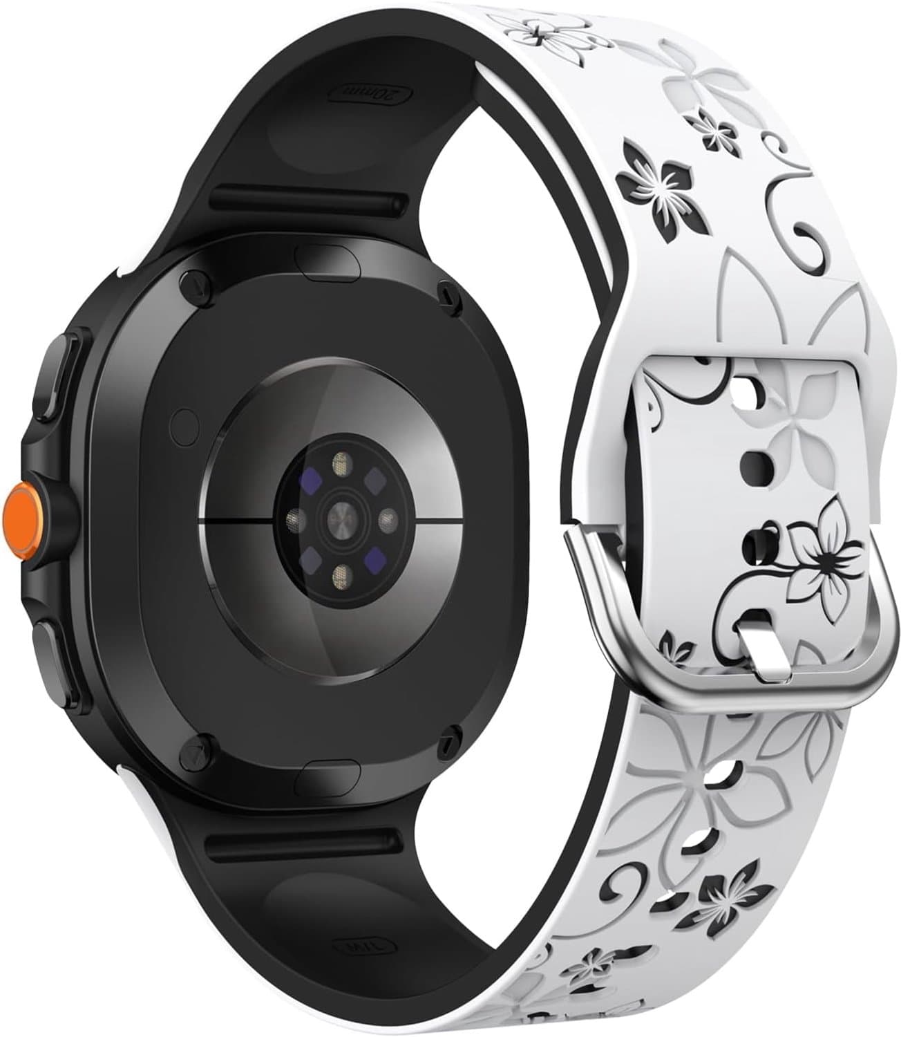 Sportband voor Samsung Galaxy Watch 8 40 mm/44 mm/8 Classic 46 mm - tweekleurig - zacht silicone - ServiceTopper