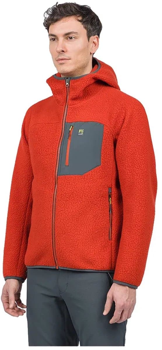 Karpos Moiazza Retrò Fleece Met Volledige Rits Oranje L Man