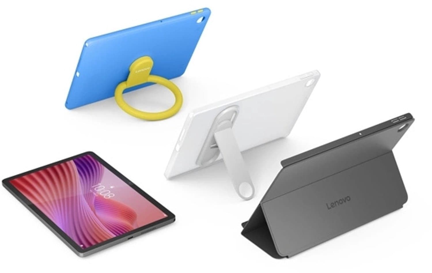Lenovo Tab 64GB Wifi + 4G Grijs met Transparante Back Cover