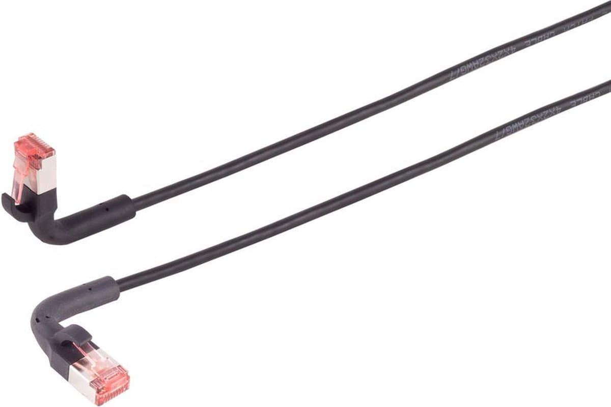 FTP CAT6A 10 Flexline Gigabit Netwerkkabel - CU - Buigbare connector - LSZH - 1,5 meter - Zwart