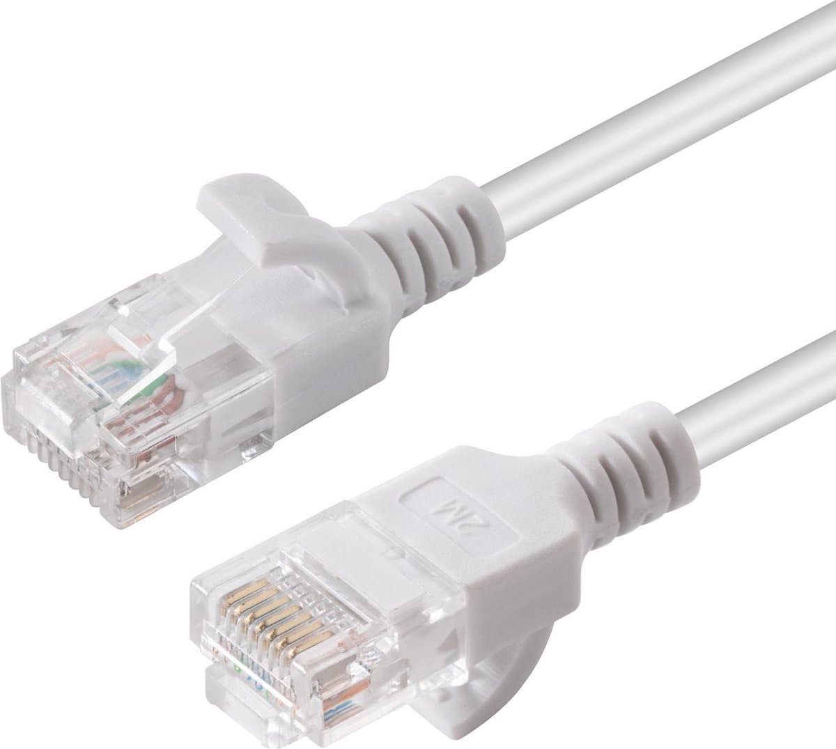 Microconnect V-UTP6005W-SLIM netwerkkabel Wit 0,5 m Cat6 U/UTP (UTP)