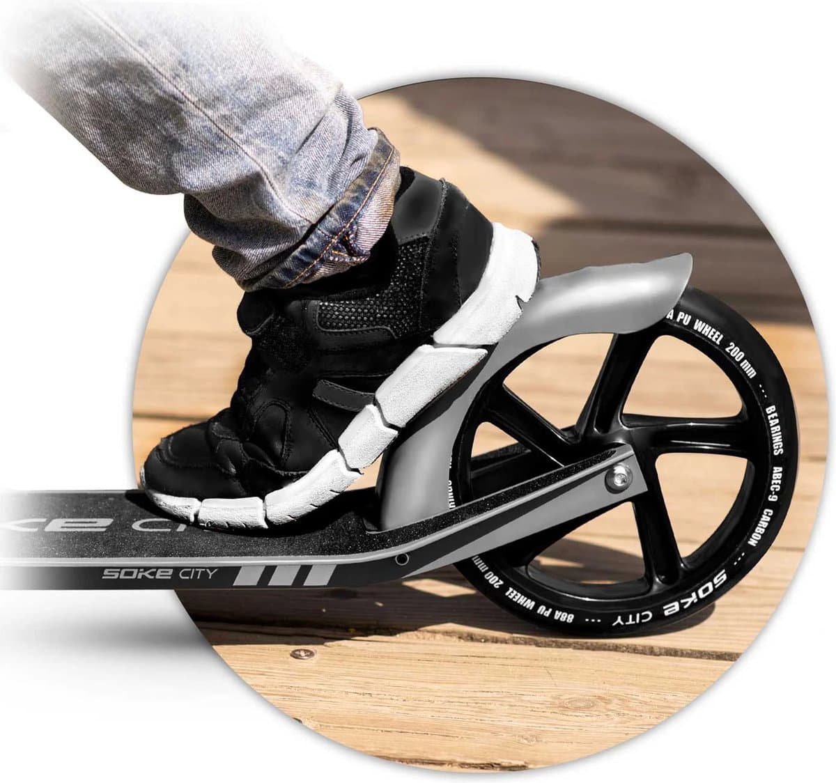 Soke City grijze scooter
