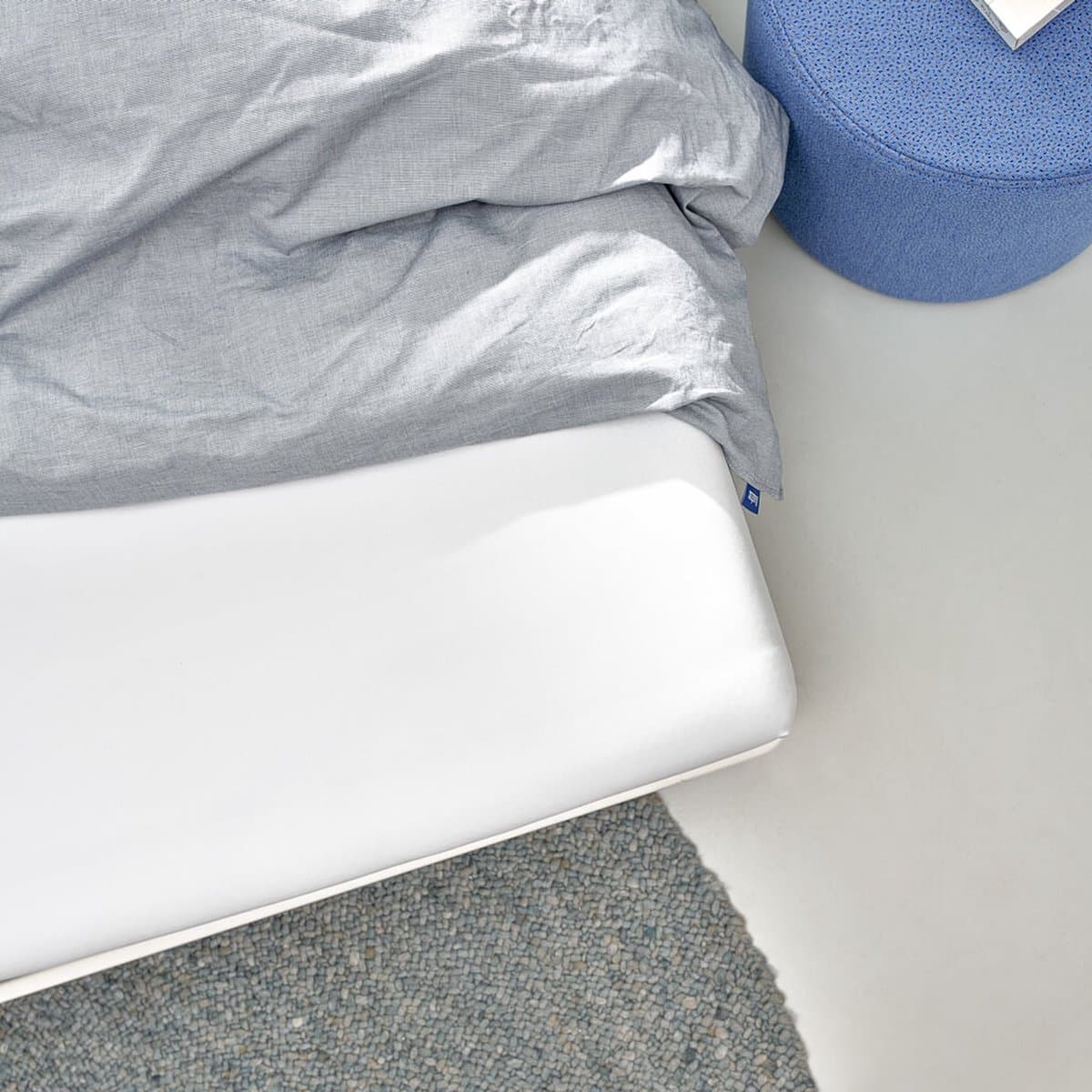 Auping Jersey 235 hoeslaken voor matras - 180/200 x 200/210/220 cm - Wit - Biologisch katoen