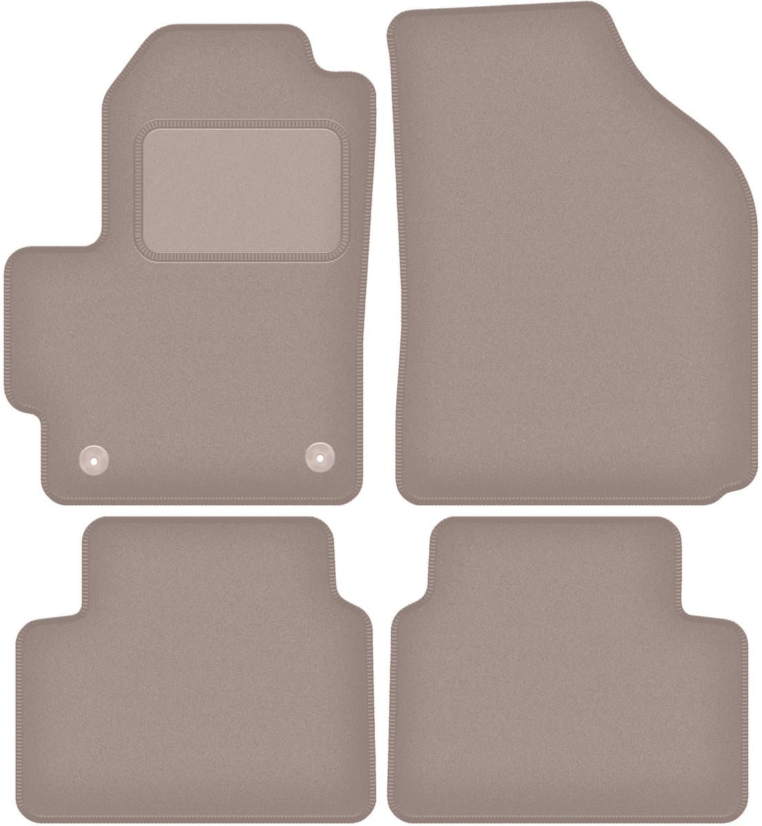 Beige velours matten voor: Chevrolet Matiz hatchback (2004-2009)