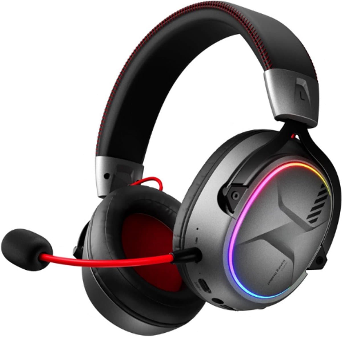 Storm G2 Draadloze Gamingheadset - 7.1 Virtueel Surroundgeluid - 3 EQ-Modi - 2.4GHz Lage Latentie - 50mm Drivers - 40 Uur Speeltijd - RGB-Licht - Bluetooth 5.3 - Compatibel Met PC - Console - Mobiel - Zwart