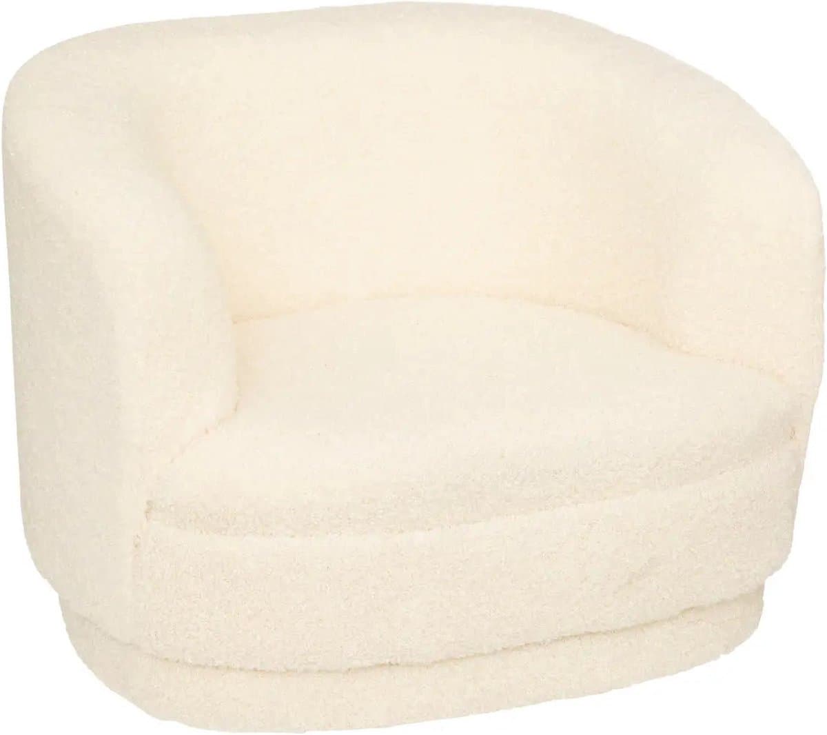 Atmosphera kids Kinderfauteuil / kinderzetel Curly - Wit