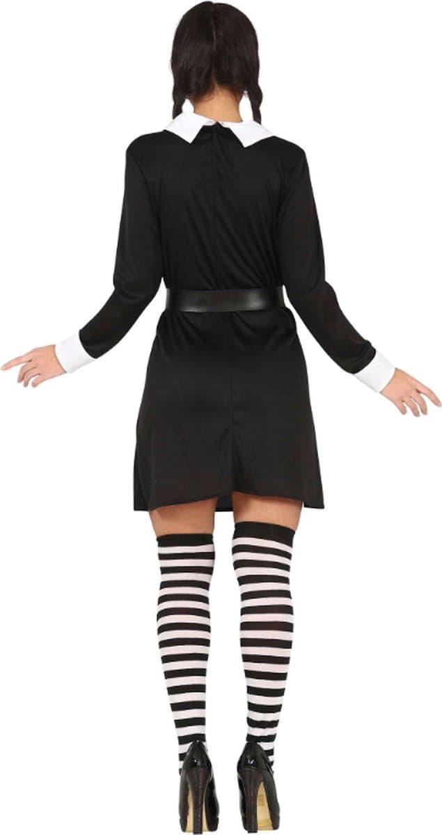 Fiestas Guirca - Dames Thursday jurk - L (42-44) - Halloween - Wednesday Addams kostuum - Wednesday jurk - Wednesday new series