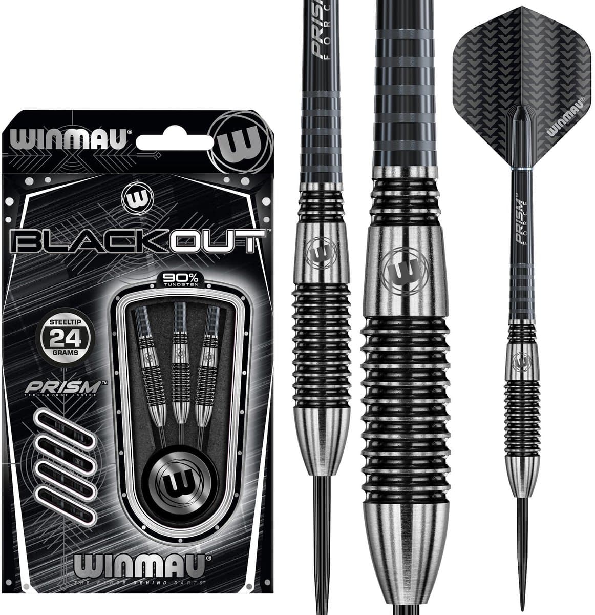 Winmau Blackout 2 90% - Dartpijlen