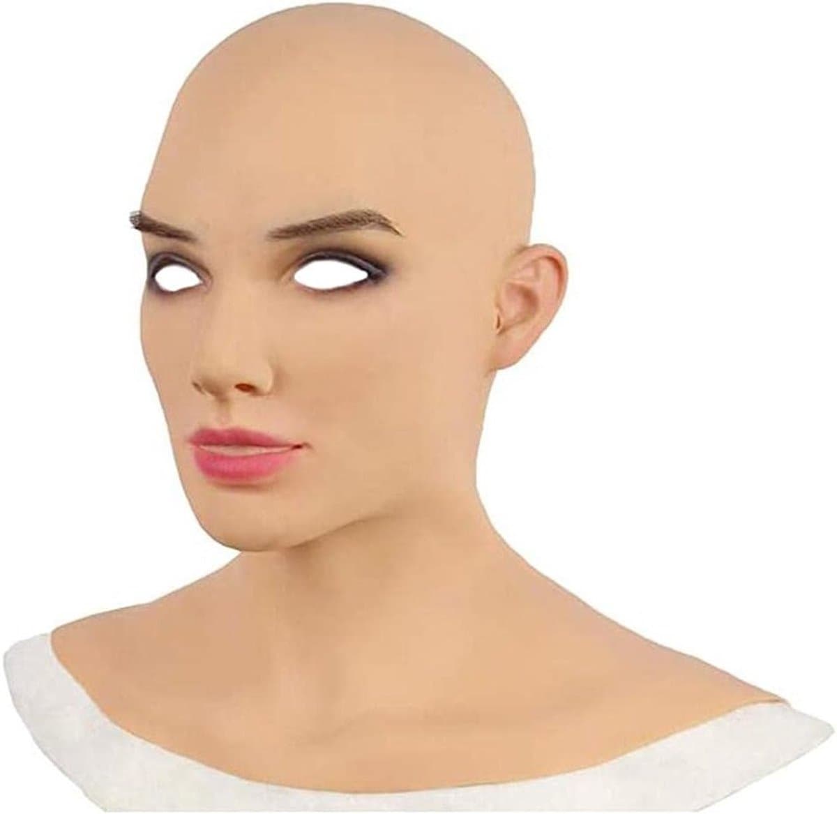 Realistische Siliconen Hoofd- en Gezichtsmaskers voor Crossdressers, Transgenders en Cosplay, Perfect voor Halloween en Drag Queen Kostuums