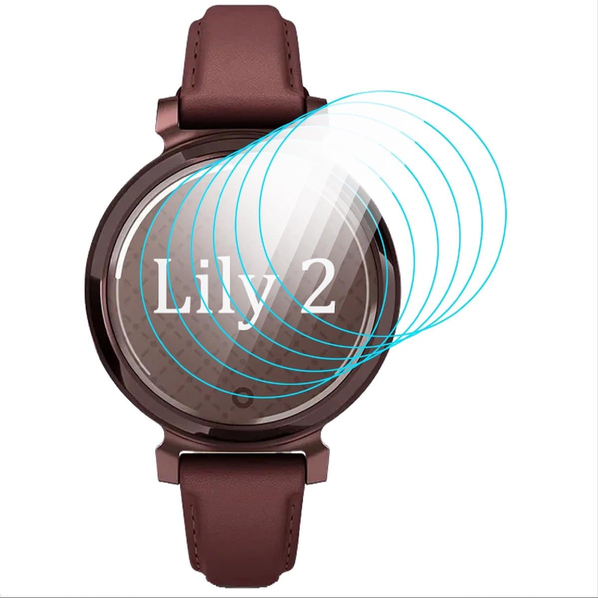 Allecto - Schermbeschermer - Garmin Lily 2 - Flexibele TPU - Transparant - Anti-bubble - Slijtvast - 6 stuks