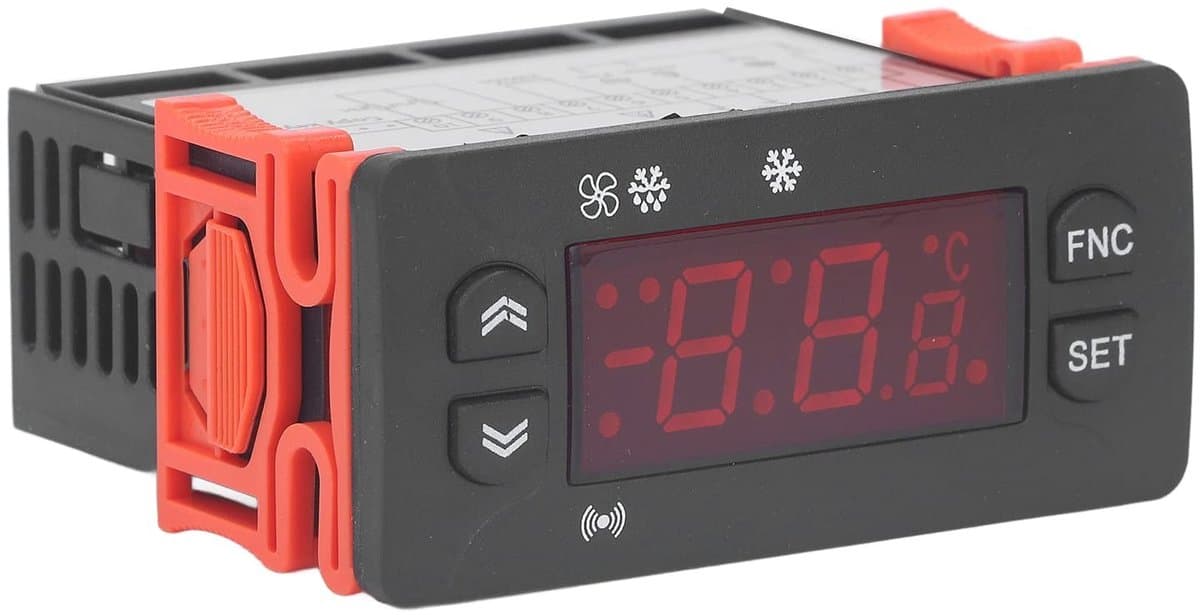Dailygoody - Digitale Temperatuur-controller - Temperatuurregelaar - Koelregelaar voor Koelkast - Rood - Temperatuurinstelling - Geschikt voor Koeltec...