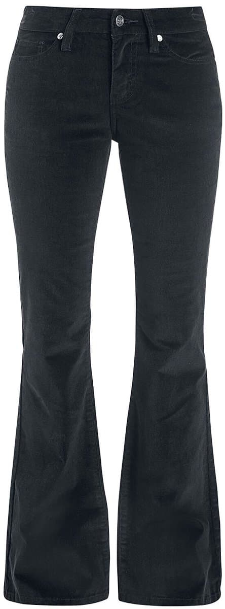 Black Premium by EMP Zwarte cortège broek met flare - Dames - W35L34