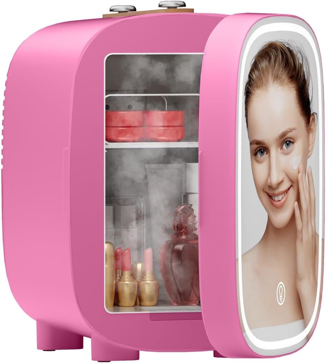 Zyrex® Mini vriezer - Diepvries - [Energieklasse E] - Roze - 26cm x 20cm x 29cm