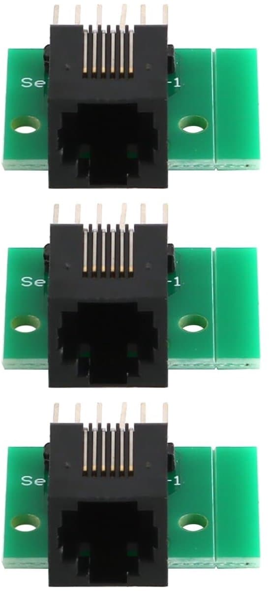 Allecto - RJ11-connector - 3-pack - Hittebestendig en isolerend - Ideaal voor computer en modem - Betrouwbare verbinding - Geschikt voor telefoon e...