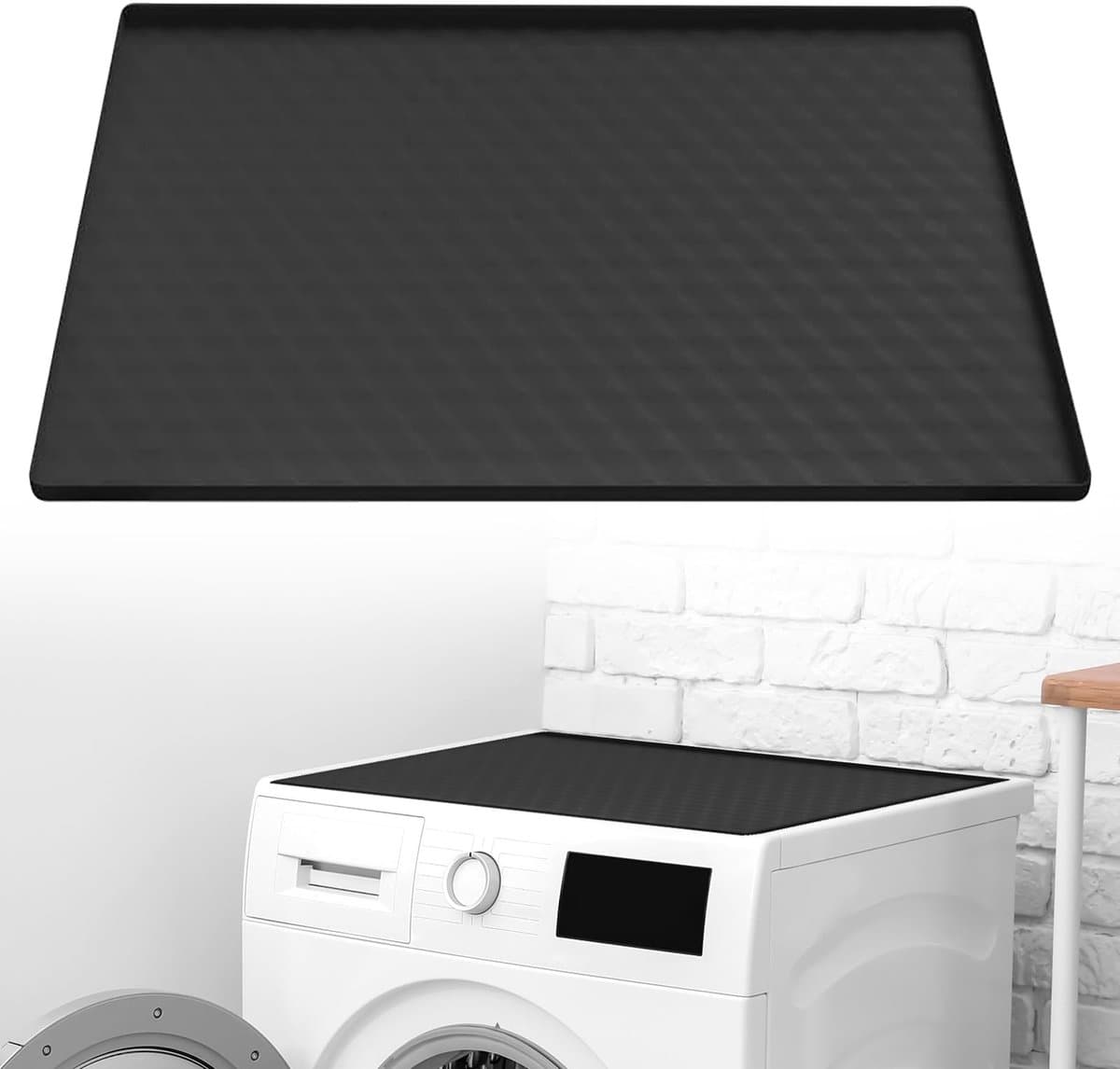 Allecto - Koelkastmat - Siliconen Fridge Mat - Beschermt tegen lekkages - 60 x 60 cm - Herbruikbare druppelmat - Geschikt voor koelkast en wasmachi...