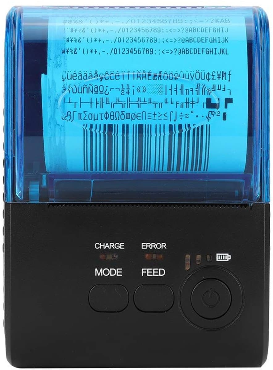 Allecto - Thermal printer - Bluetooth - Draadloze kassaprinter - 58 mm - Monochroom - Compact en energiezuinig - Geschikt voor iOS Android Linux - ...