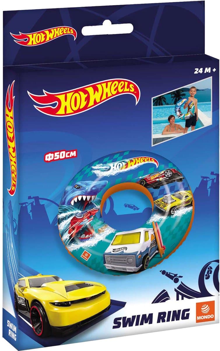 Hot Wheels Zwemring 50cm - Mondo Opblaasbare Zwemband Kinderen.
