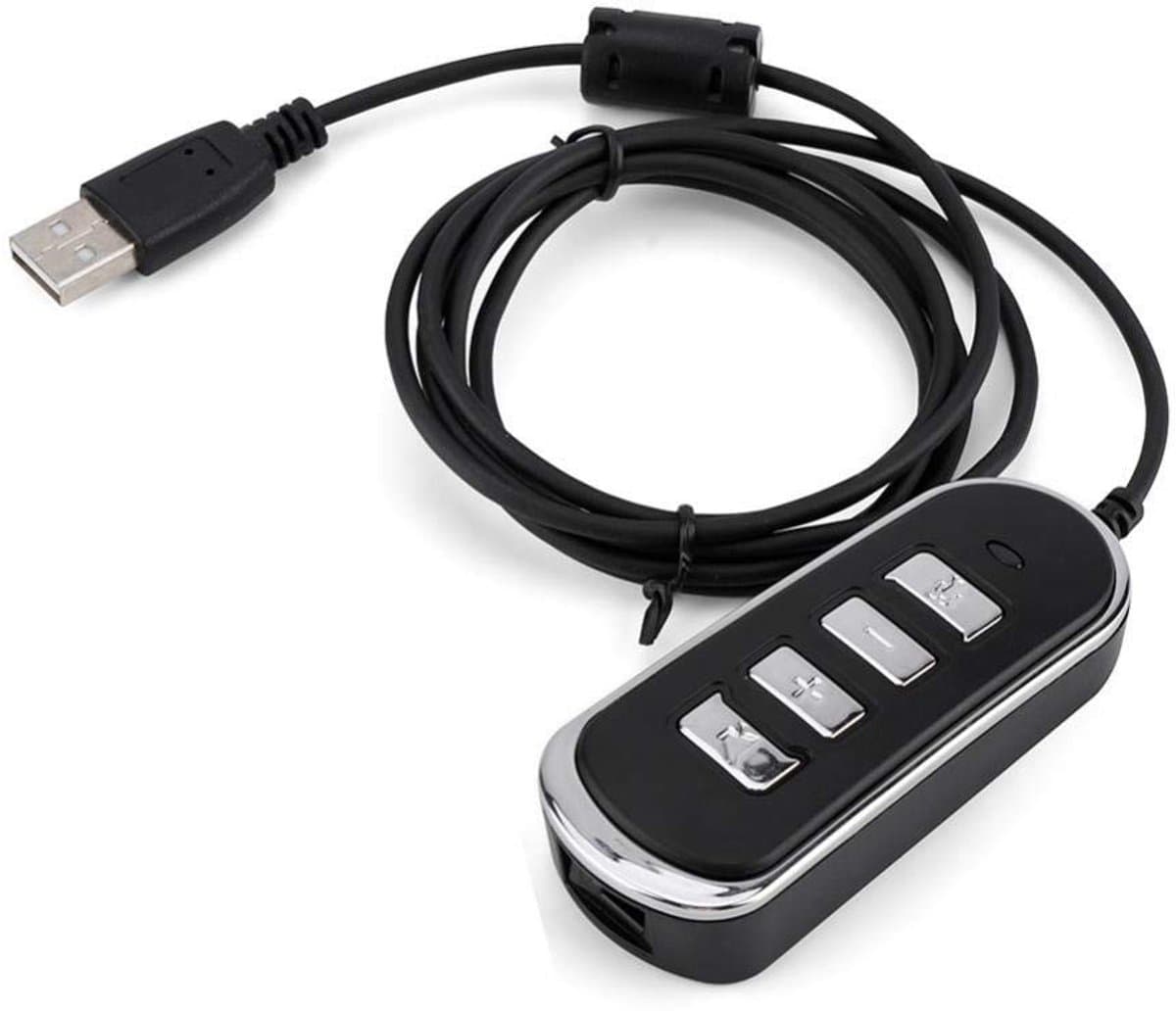 Allecto - Line converter - USB audio headphone converter - Met volume- en mute-functie - Groene kleur - Geschikt voor PC - 1 poort
