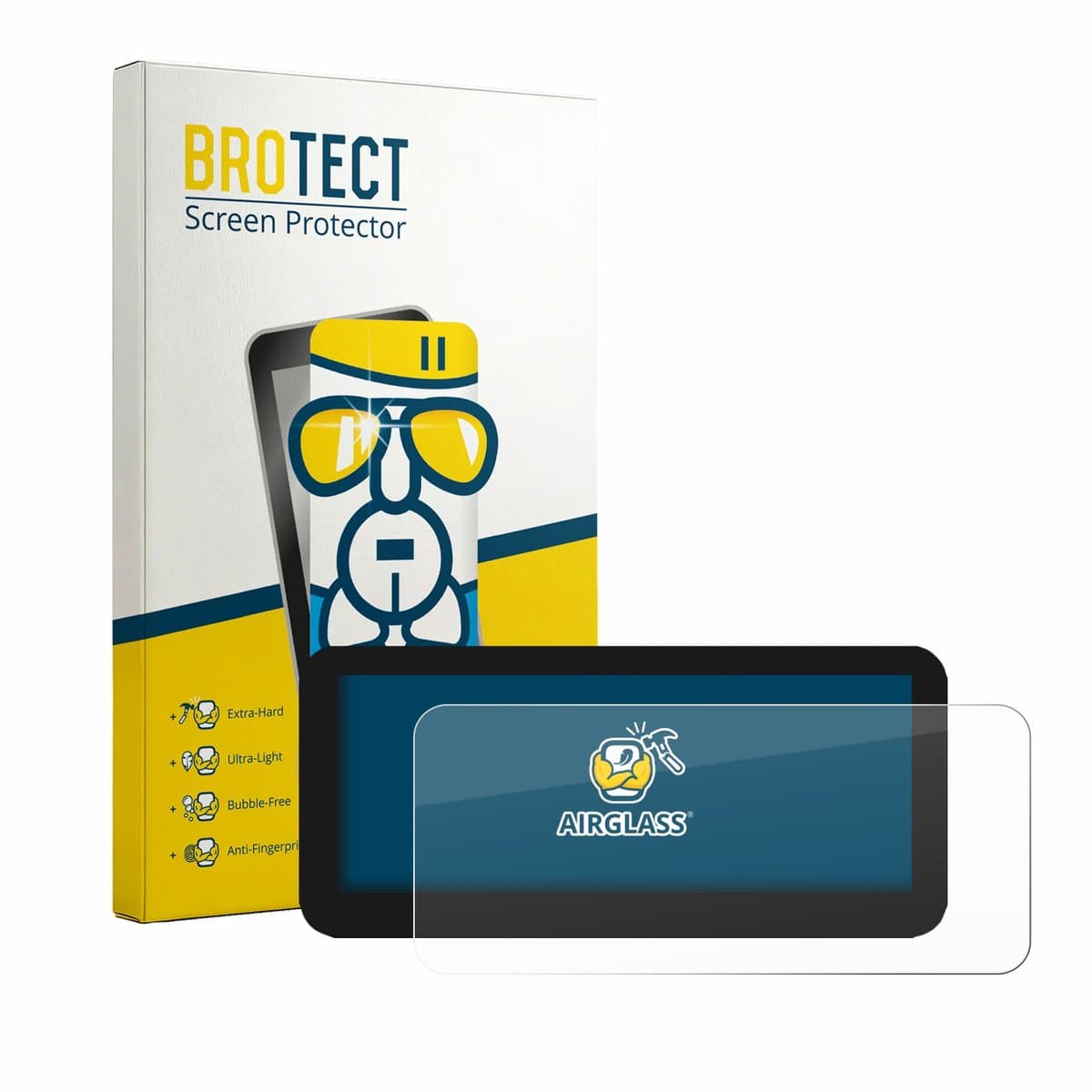 Screenprotector voor TMOTEC 12,3" Android CarPlay Mercedes C/GLC/V/X-Klasse W205 Beschermglas transparant