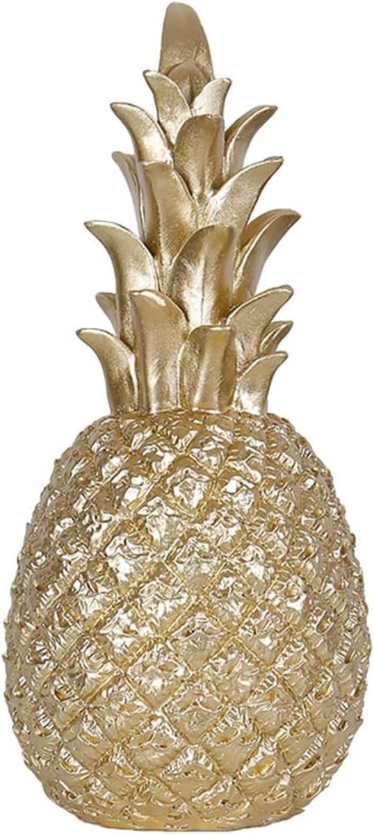 Moderne Ananas Ornamenten voor Woonkamer Decoratie, Poly Resin Figuren, Unieke Geschenken van 15cm