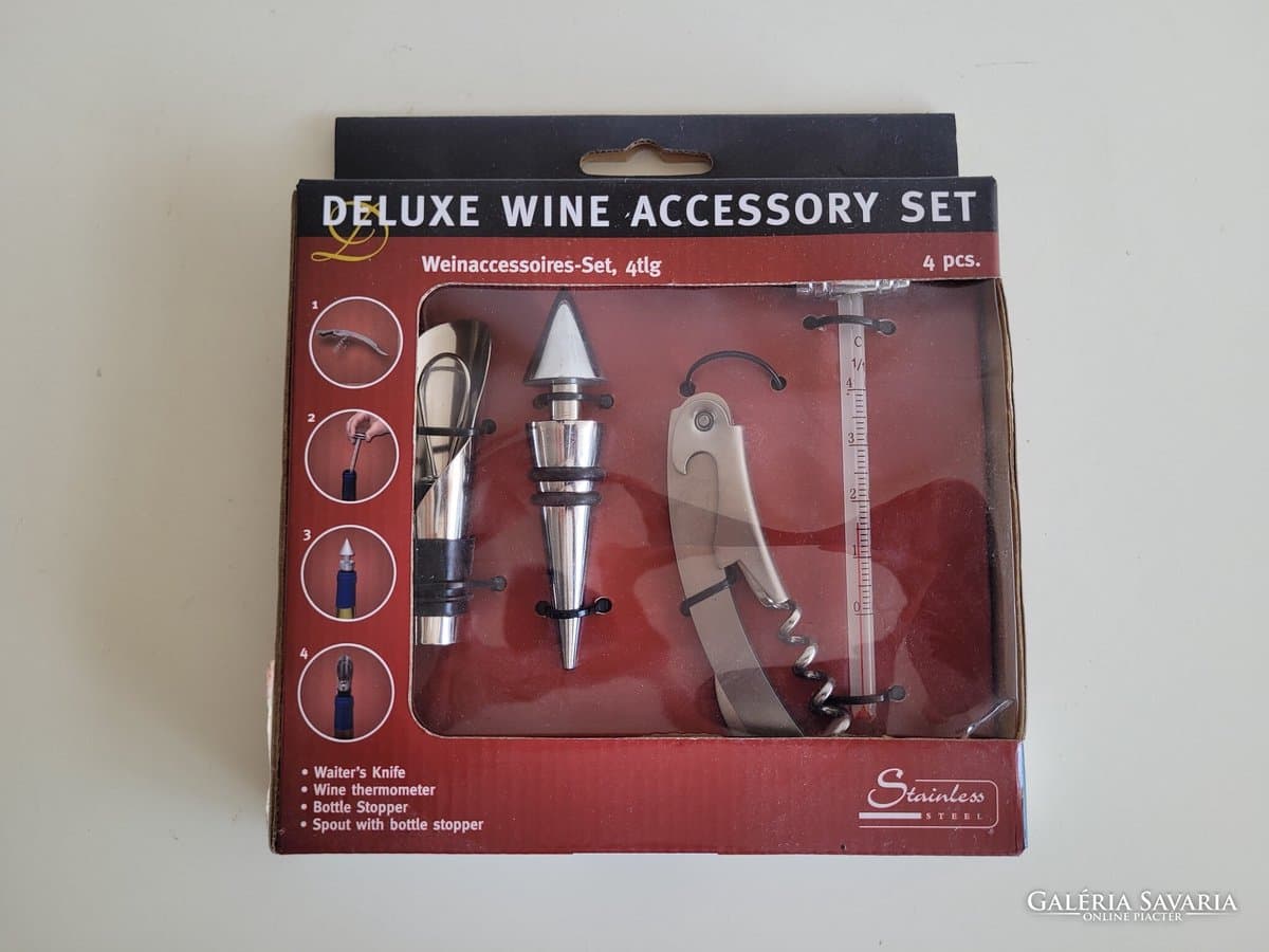 Wijn accessoires set 4 delig