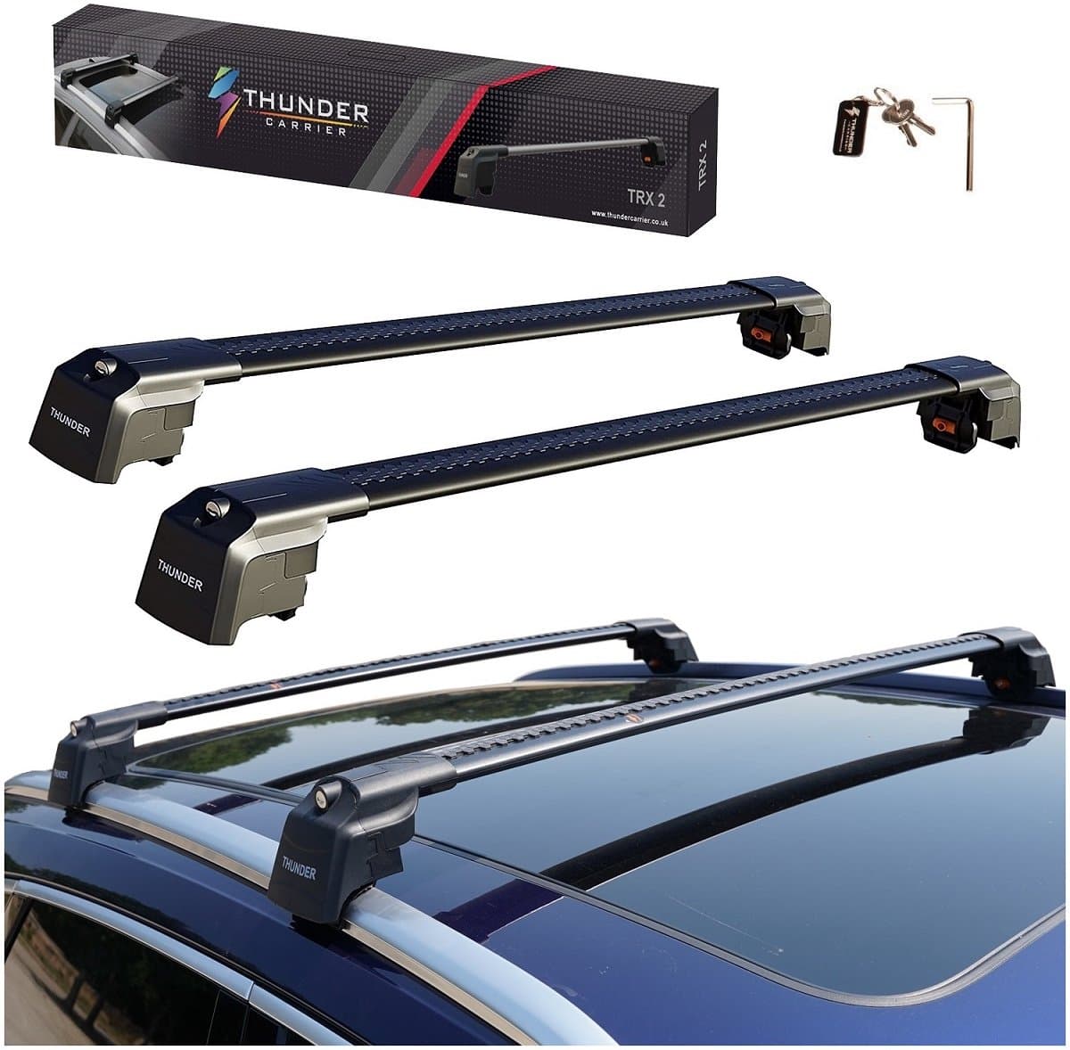 Dakdrager Thunder voor Ford Edge 2015 - met geïntegreerde rails