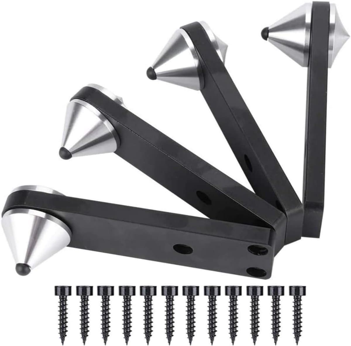 4x Aluminium Luidspreker Spikes voor Isolatie en Stabiliteit