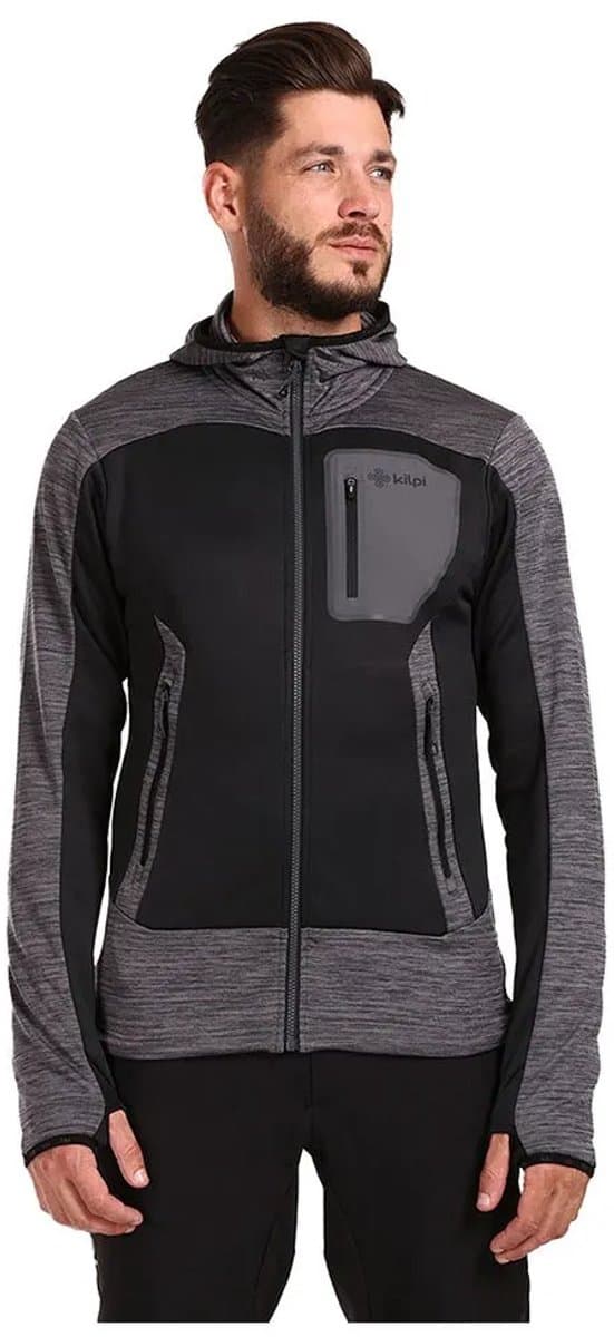 Kilpi Freni Fleece Met Volledige Rits Zwart S Man