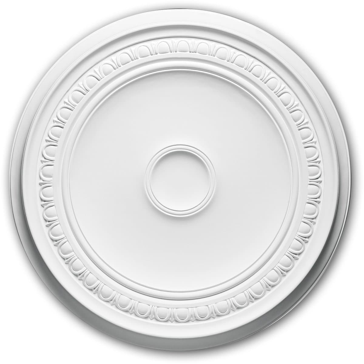Plafond Rozet 156031 Profhome Sierelement plafond centrum tijdeloos klassieke stijl wit Ø 61,5 cm