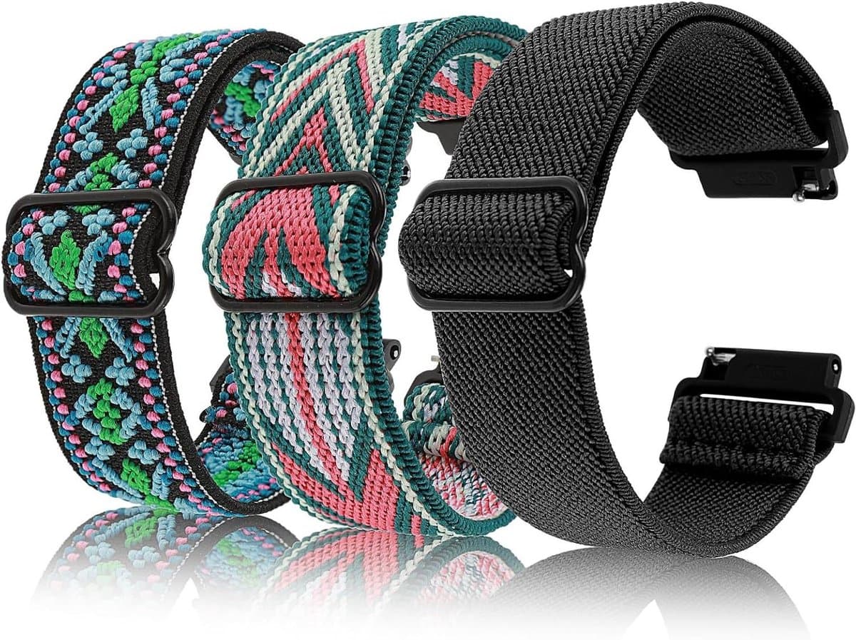 Nylon horlogeband - verstelbare band voor smartwatch - comfortabele sportband