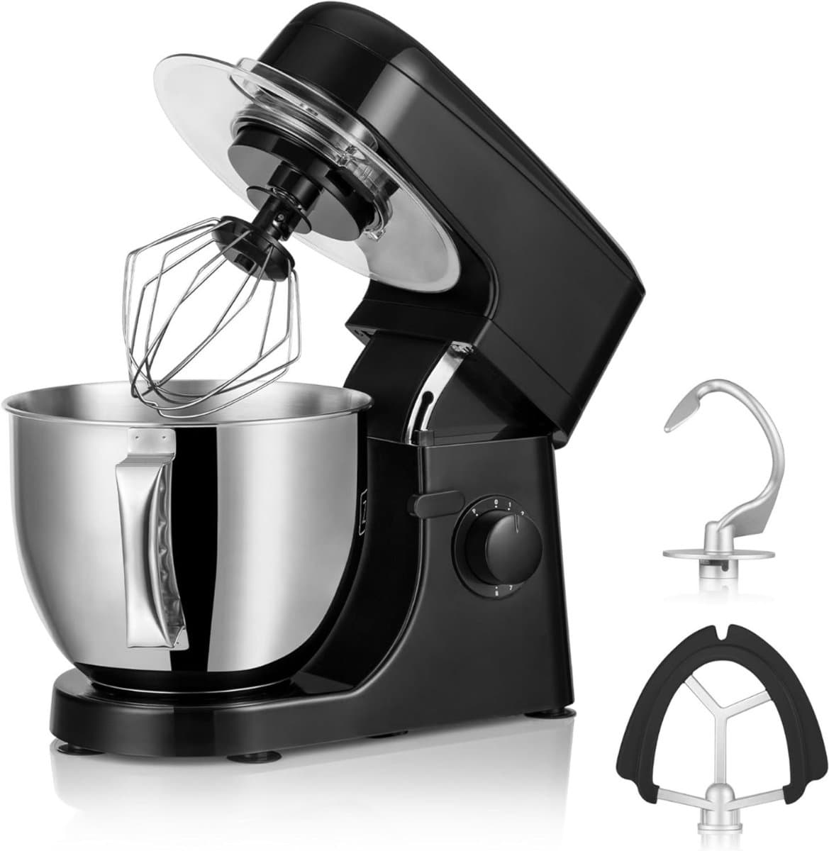 Core® Mixer met Mengkom - Keukenmachine - Kneedmachine- Zwart- ‎39cm x 35cm x 25cm