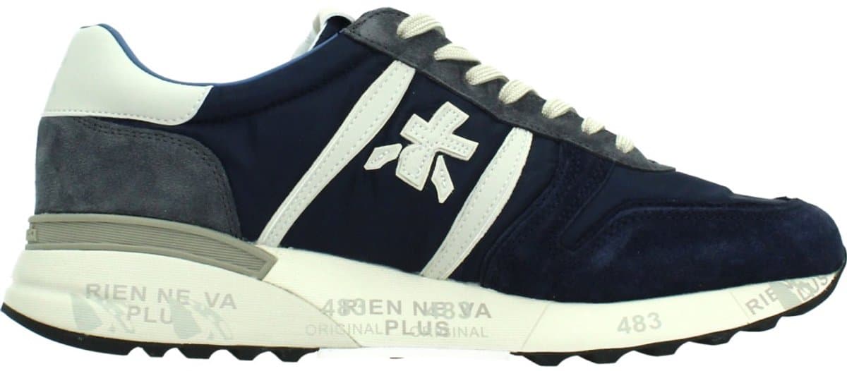 Premiata - Heren Lander Sneaker Blauw - Maat 44