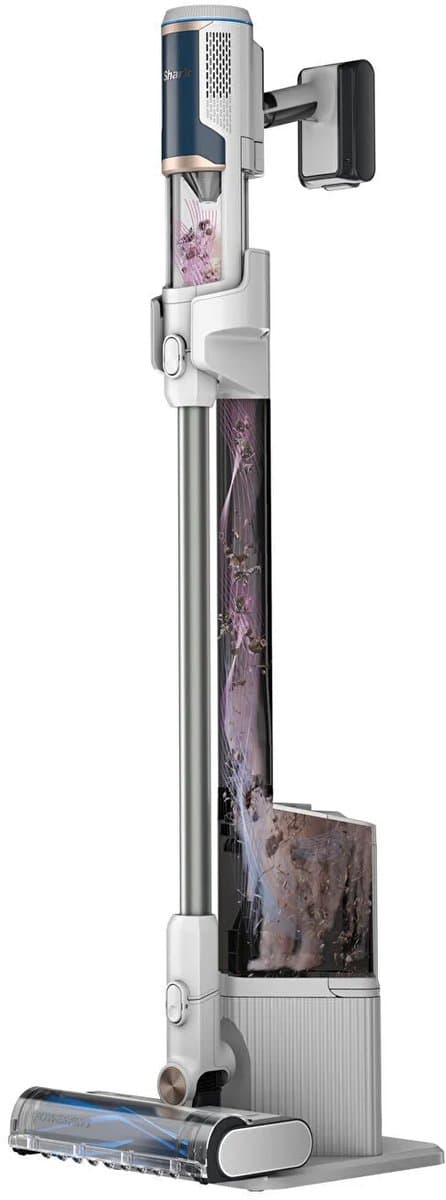 Shark Clean & Empty Draadloze Steelstofzuiger met Laad- Leegstation - BU3521EU - Accuduur: 40 minuten - stofzuiger met zelflegend systeem - houdt vuil en stof tot wel 30 dagen vast - Compact Design - Geschikt voor Tapijt, Harde Vloeren en Dierenharen