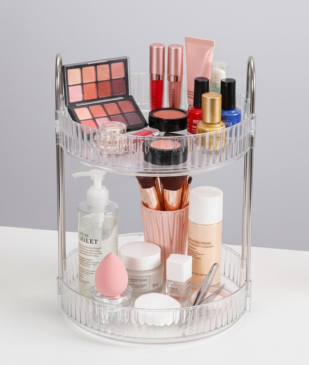 Cheffinger 360° Draaibare Make-Up Organizer - Beautycase - Opbergdoos voor Cosmetica - Sierraden Opbergbox