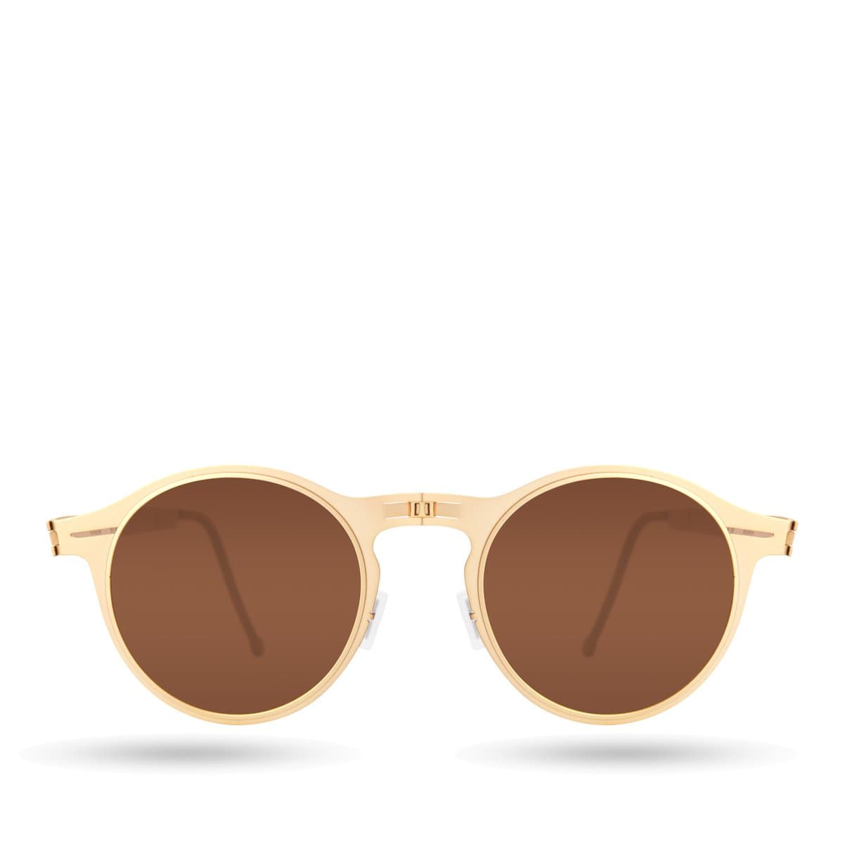 ROAV BALTO - Opvouwbare zonnebril – Polariserend UV400 - Brush Gold - Brown glazen