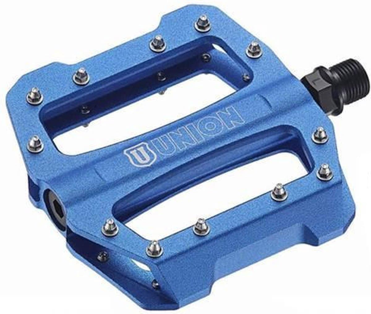 Union pedaal SP1300 alu cartridge+thrust lager. blauw