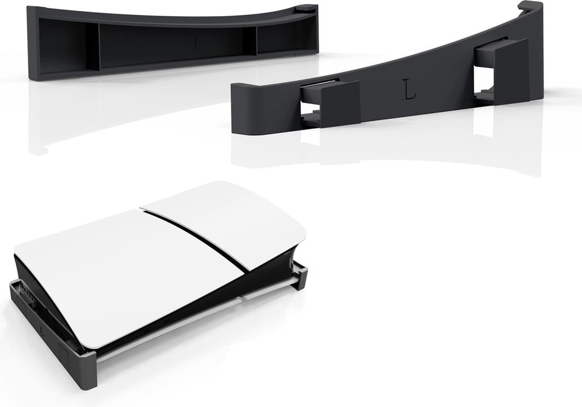 YONO Standaard Horizontaal geschikt voor PS5 SLIM - Houder Playstation 5 Stand Accessoires Beugel - Zwart