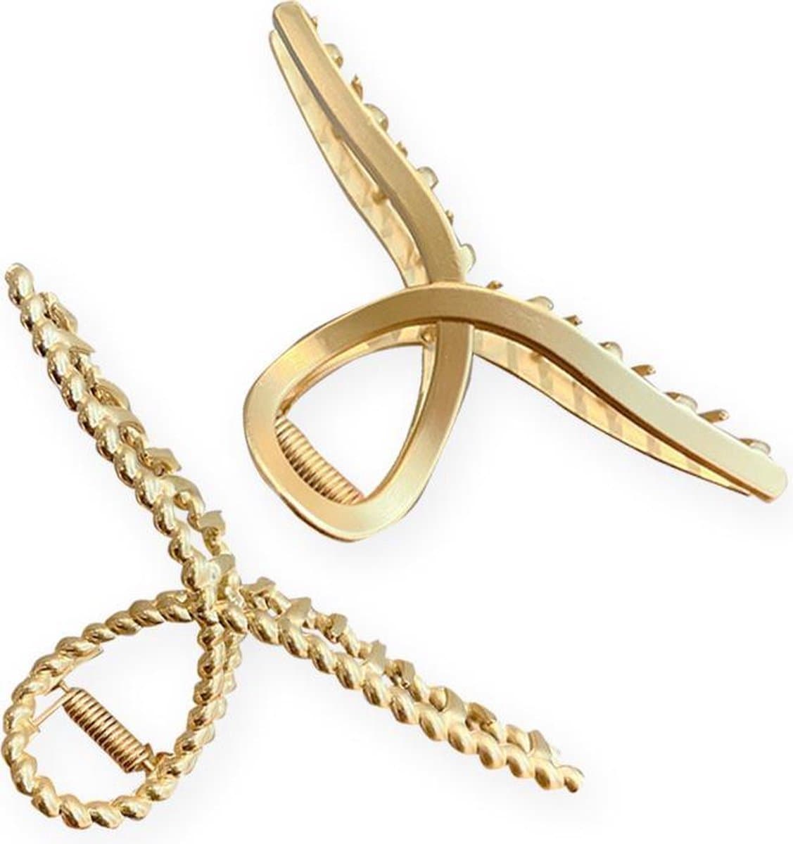 Haarclips Premium - 2 Stuks - Haarklem - Haarklemmen Dames - Bananenklem - Haarspeld - Haarklauw - Haarklem Groot - Haarclip - Haarclip Groot - Haarspelden Dames - Black Friday 2023 - Sinterklaas Cadeautjes