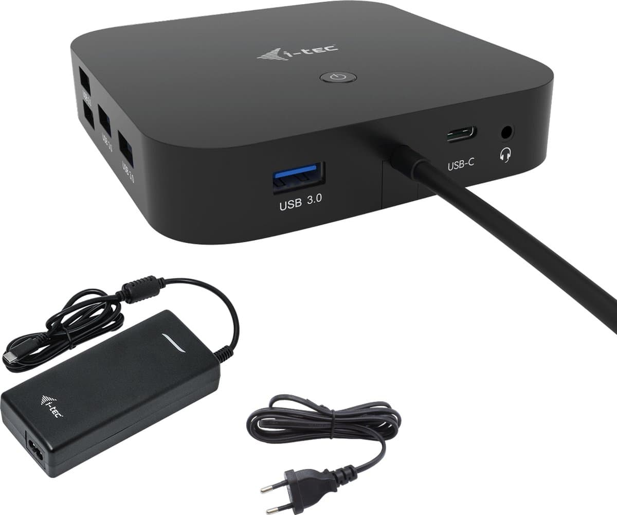 i-Tec - USB-C Compact Docking Station HDMI - DP (4K) met 100W opladen