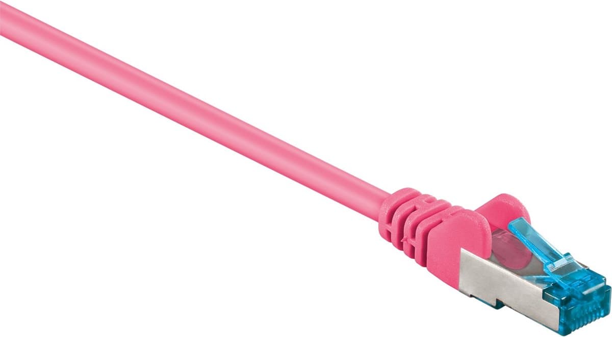 S/FTP CAT6a 10 Gigabit netwerkkabel / roze - LSZH - 50 meter