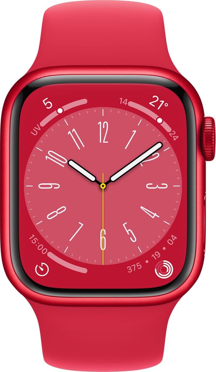 Apple Watch Series 8 - 4G - 41mm - Rood Aluminium