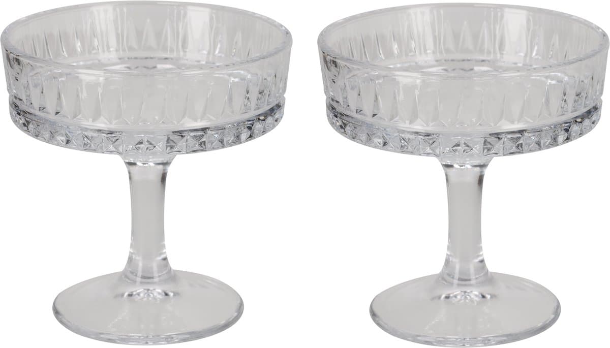 JENS Living Cocktailglazen Classic – Set van 2 Elegante Glazen voor Cocktails, Desserts en Amuses