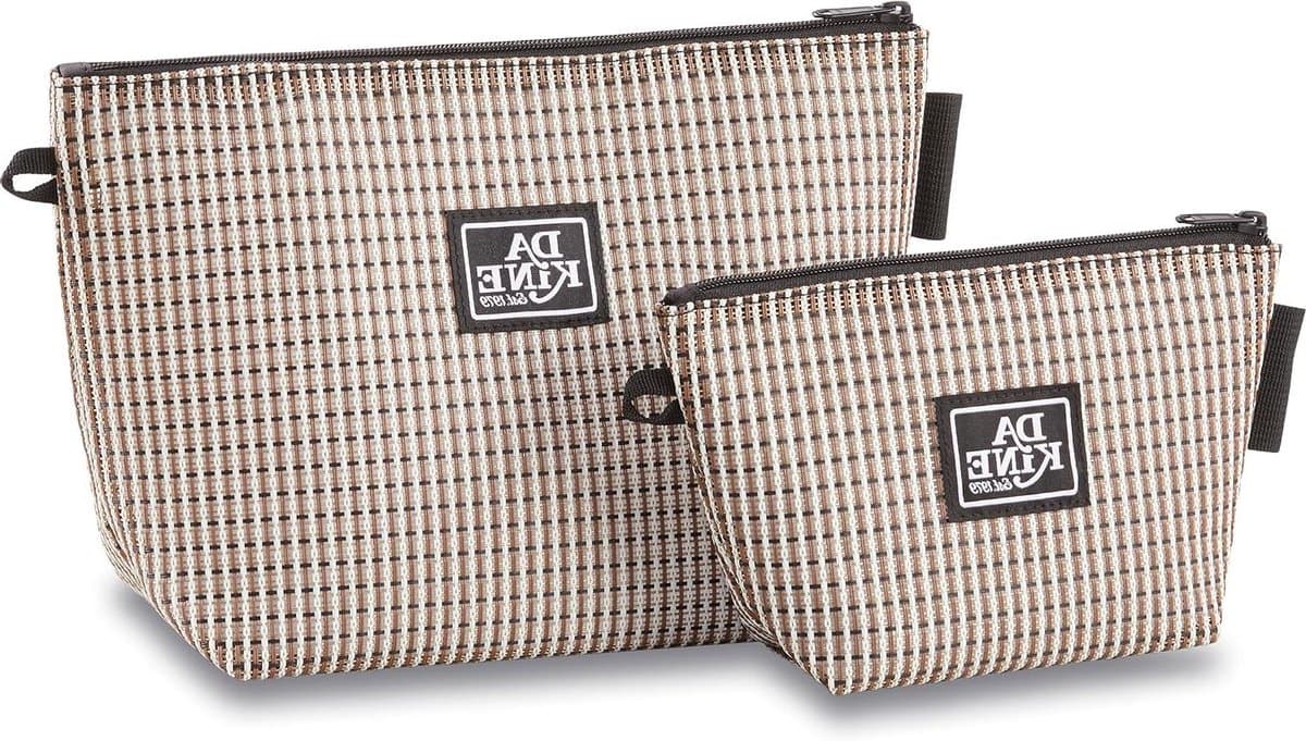 Mesh Pouch Set - Opbergzakjes Organizers - Dagelijkse Essentials Organiseren - Duurzaam Gecoat Mesh - Medium en Klein - Stone