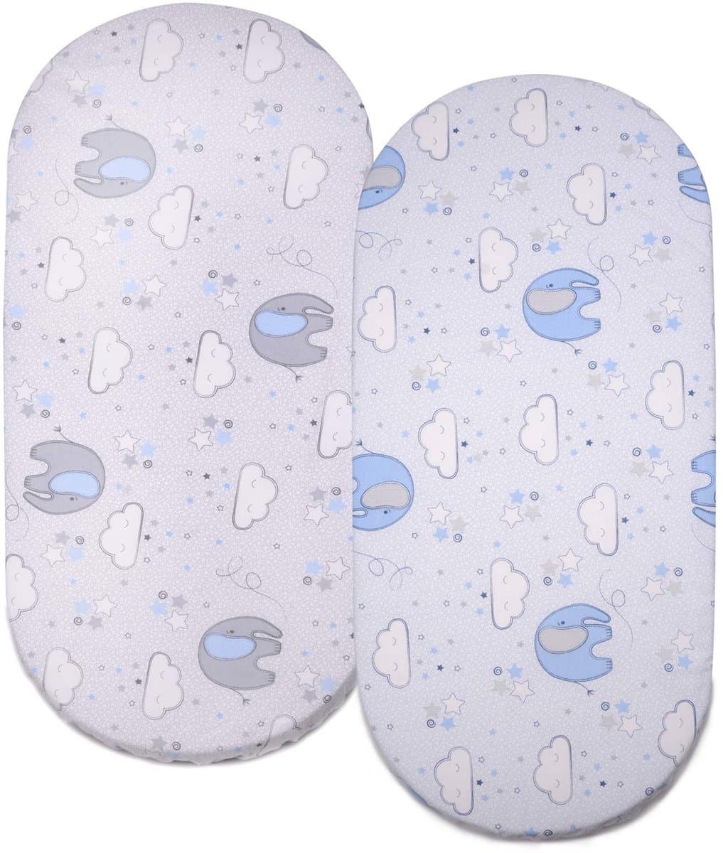 Omgoods - Fitted Sheet voor Kinderwagen, Set van 2