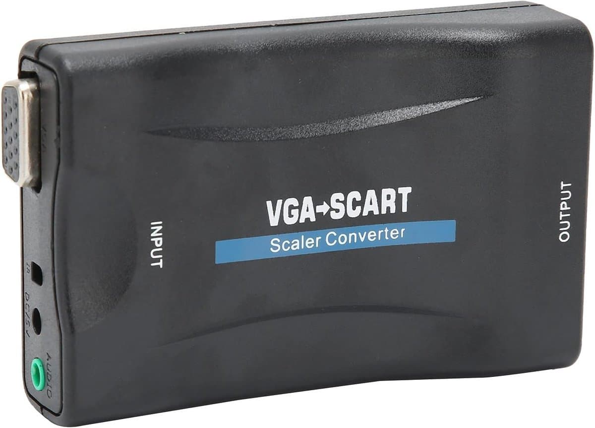 VGA naar SCART Video Converter met Afstandsbediening voor HD TV en DVD, Ideaal voor Computer VGA Signaal naar SCART Interface