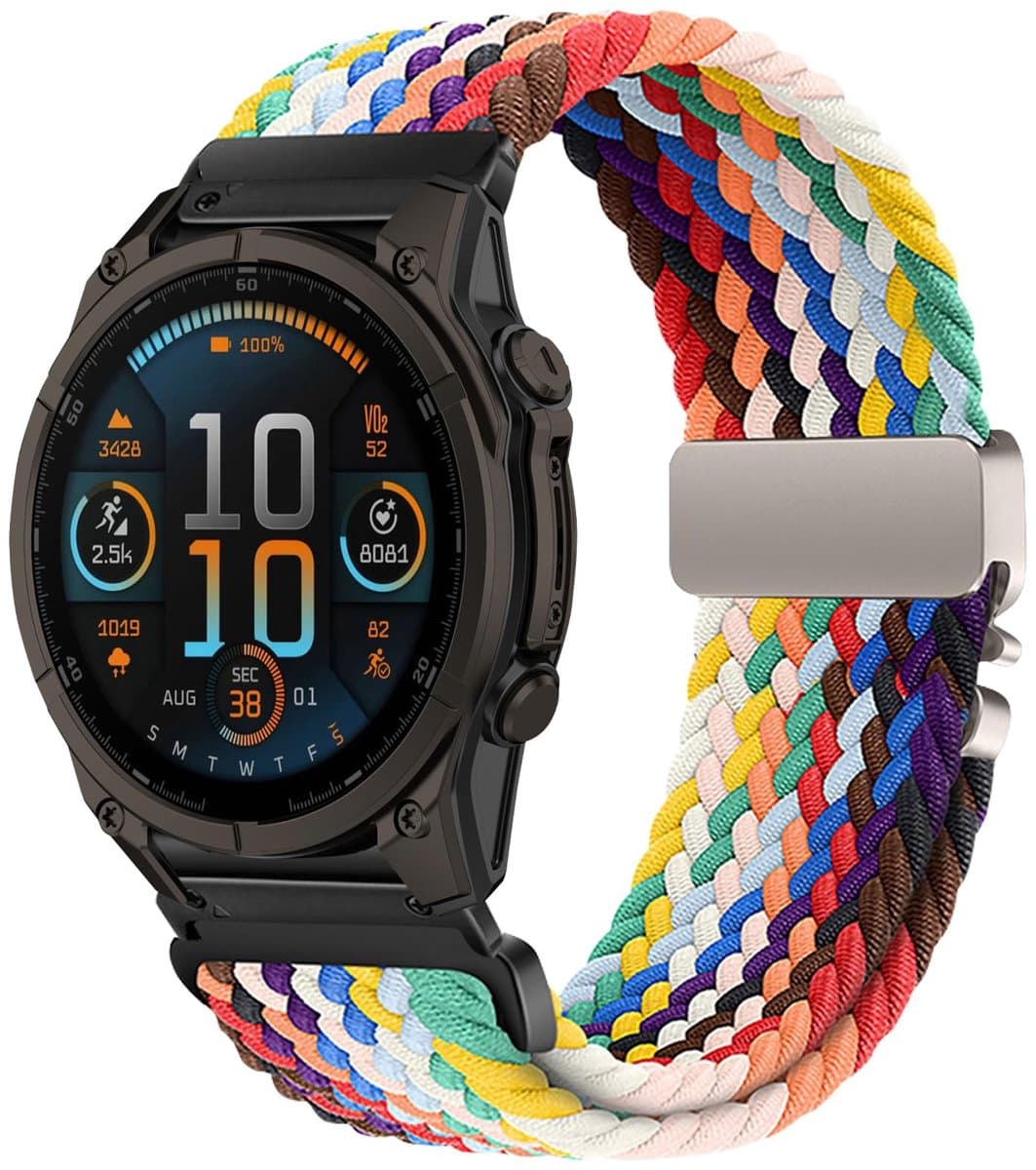 SolidKeus - QuickFit 20mm Nylon Armband voor Smartwatch 43mm/47mm